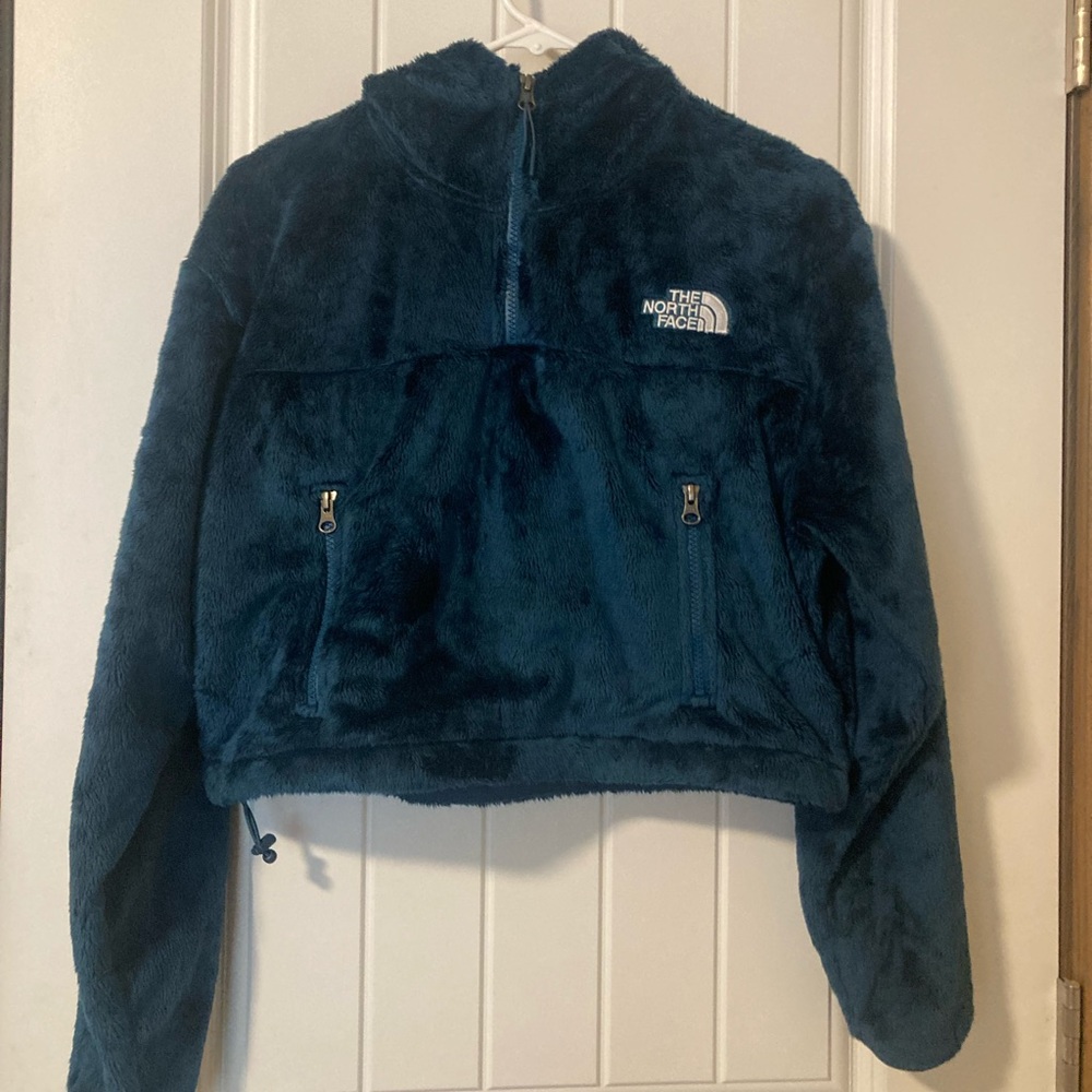 The North Face Osito cropped 1/4 zip hoodie, S